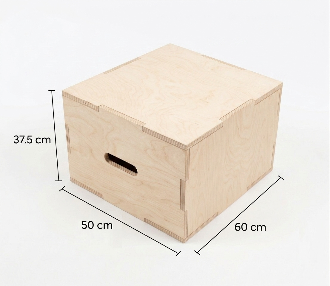 CrossFit Box with Dimensions: 60 cm x 50 cm x 37.5 cm